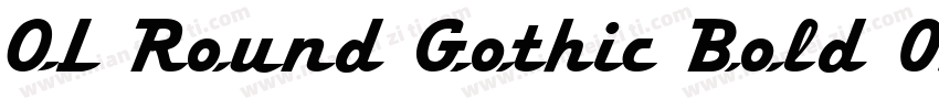OL Round Gothic Bold 02字体转换